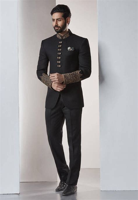 black jodhpuri suits for men.